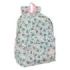 Safta Minnie Mouse Minty Mochila para Portatil hasta 14.1" - Bolsillo Frontal - Portabotellas - Tirador Doble - Hombreras Ergonomicas - Asa Superior - 310x130x430mm - Color Rosa Pastel