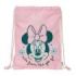Safta Minnie Mouse Minty Saco Plano - Bolsillo con Cremallera - Cierre con Cordones - Cierre de seguridad - 3L - 260x10x340mm - Color Rosa Pastel