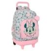 Safta Minnie Mouse Minty Mochila con Carro - Extraible - Bolsillo Frontal - Portabotellas - Tirador Doble - Hombreras Acolchadas - Asa Acolchada - Tarjeta ID - 33L - 330x220x450mm - Color Rosa Pastel