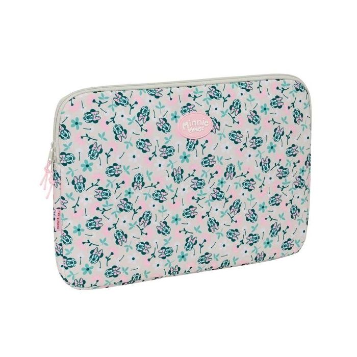 Safta Minnie Mouse Minty Funda para Portatil hasta 15.6" - Interior Acolchado - 3.80L - Proteccion contra Golpes - 395x35x275mm - Color Rosa Pastel