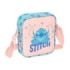 Safta Stitch Ohana Bolsito con Bandolera - 1L - Ideal para Uso Diario - 160x40x180mm - Color Azul Claro