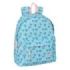 Safta Stitch Ohana Mochila - Bolsillo Frontal - Hombreras Acolchadas - Espalda Acolchada - Doble Tirador en Cremallera - Asa de Mano Superior - 20.80L - 330x150x420mm - Color Azul Claro