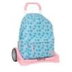 Safta Stitch Ohana Mochila para Portatil hasta 14.1" - Portabotellas - Tirador Doble - Hombreras Ergonomicas - Espalda Acolchada - Asa Superior - 310x130x430mm - Color Azul Claro