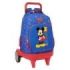 Safta Mickey Mouse Today Mochila con Carro - Bolsillo Frontal - Ruedas Antivibracion - Hombreras Acolchadas - Asa Acolchada - Mochila Extraible - Base Reforzada - 330x220x450mm - Color Azul