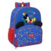 Safta Mickey Mouse Today Mochila - Adaptable a Carro - Portabotellas - Tirador Doble - Hombreras Ergonomicas Acolchadas - Bolsillo Frontal - Asa de Mano Superior - 15L - 320x120x380mm - Color Azul