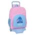 Safta Stitch Bright Mochila con Carro - Bolsillos Laterales - Tirador Doble - Bolsillo Frontal - Hombreras Acolchadas - Asa Superior - Mochila Extraible - Ruedas de Goma - 330x140x420mm - Color Rosa