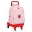 Safta Glowlab Frutitas Mochila con Carro - 33L - Ruedas Antivibracion - Asa Acolchada - Bolsillo Frontal - Portabotellas - Tarjeta ID - Mochila Extraible - 33x22x45cm - Color Rosa