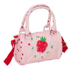 Safta Glowlab Frutitas Bolso - Cremallera - Interior Forrado - Asas y Bandolera Ajustables - 1.20 L - Ideal para Uso Diario - 160x75x100mm - Color Rosa