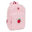 Safta Glowlab Frutitas Mochila Adaptable a Carro - Tirador Doble - Bolsillo Frontal - Hombreras Ergonomicas - Espalda Acolchada - Asa de Mano Superior - 19.30L - 300x140x460mm - Color Rosa