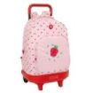 Safta Glowlab Frutitas Mochila con Carro - Extraible - Bolsillo Frontal - Portabotellas - Tirador Doble - Hombreras Acolchadas - Asa Acolchada - Tarjeta ID - 33L - 330x220x450mm - Color Rosa
