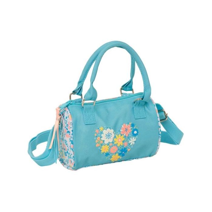 Safta Moos Fiori Bolso - Material Reciclado - 100x160mm - Color Azul Claro