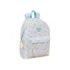 Safta Moos Fiori Mochila para Portatil hasta 14.1" - Bolsillo Frontal - Portabotellas - Tirador Doble - Hombreras Ergonomicas - Asa Superior - 310x130x430mm - Color Rosa Pastel