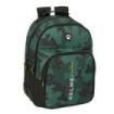 Safta Kelme Camo Mochila con 2 Compartimentos - Antirozaduras - Adaptable a Carro - Portabotellas - Tirador Doble - Hombreras Acolchadas - 20L - 320x150x420mm - Color Verde Camuflaje