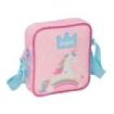Safta Glowlab Kids Bolsito con Bandolera - 1L - Practico y Funcional - Perfecto para Actividades - Ligero y Comodo - 160x40x180mm - Color Rosa