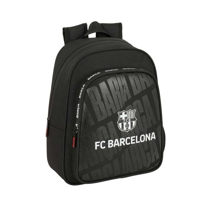Safta F.C.Barcelona Mochila Infantil - Adaptable a Carro - Portabotellas - Hombreras Ergonomicas - Bolsillo Frontal - Asa de Mano Superior - 9L - 270x100x330mm - Color Negro