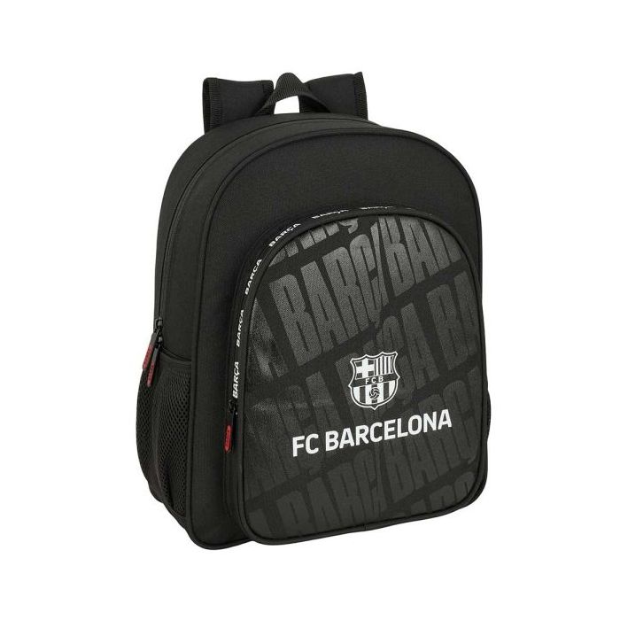 Safta F.C.Barcelona Mochila - Adaptable a Carro - Bolsillos Laterales - Doble Tirador - Hombreras Acolchadas - Asa Superior - 15L - 320x120x380mm - Color Negro