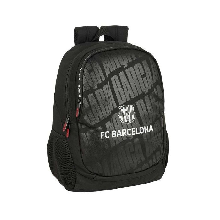 Safta F.C.Barcelona Mochila Adaptable a Carro - Portabotellas - Dos Compartimentos Grandes - Tirador Doble - Hombreras Ergonomicas Acolchadas - Asa de Mano - 23L - 320x160x440mm - Color Negro