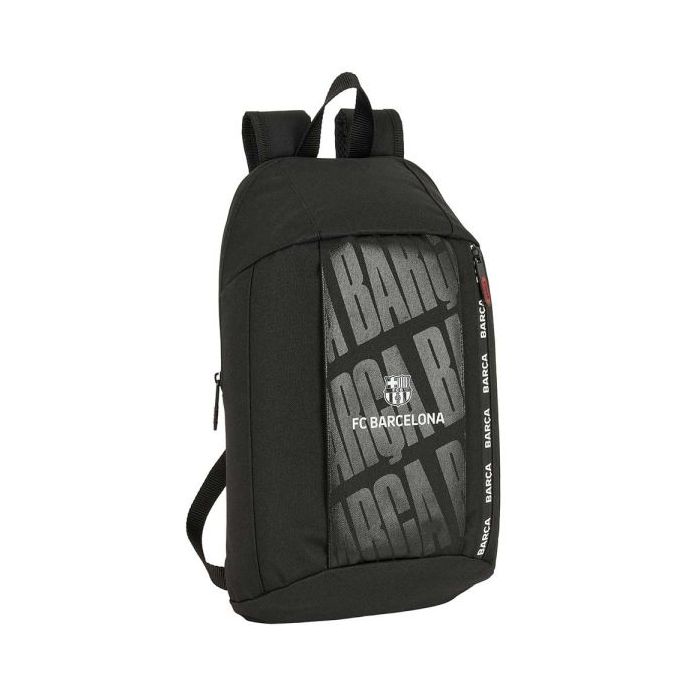 Safta F.C.Barcelona Mini Mochila - Hombreras Ergonomicas - Bolsillo Frontal - Asa Superior - Ajustable y Comoda - Uso Diario - 8.5L - 220x100x390mm - Color Negro