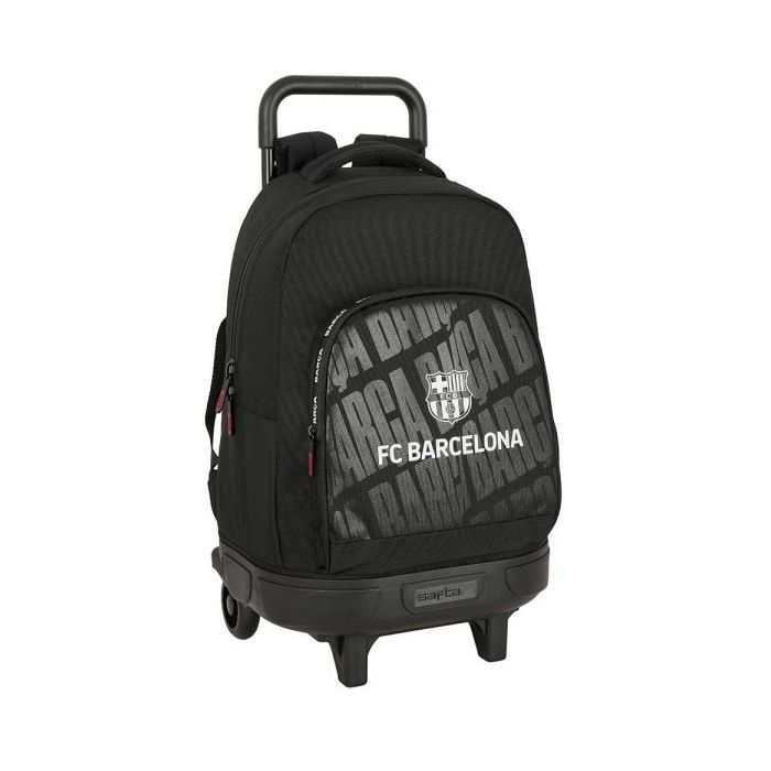 Safta F.C.Barcelona Mochila con Carro - Extraible - Bolsillo Frontal - Portabotellas - Tirador Doble - Hombreras Acolchadas - Asa Acolchada - Tarjeta ID - 33L - 330x220x450mm - Color Negro