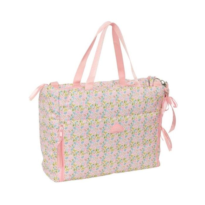 Safta VMB Maletin para Portatil hasta 14.1" - Cremallera - Interior Acolchado - Bolsillos Frontales - Bolsillo Interior - Hombrera Ajustable - Asas de Mano - 28.46L - 400x170x310mm - Color Rosa
