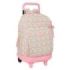 Safta VMB Mochila con Carro - Extraible - Bolsillo Frontal - Portabotellas - Tirador Doble - Hombreras Acolchadas - Asa Acolchada - Tarjeta ID - Base Reforzada - 33L - 330x220x450mm - Color Rosa