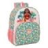 Safta Vaiana Mochila Adaptable a Carro - Bolsillos Laterales - Doble Tirador - Ergonomia Acolchada - Bolsillo Frontal - Asa Superior - 330x140x420mm - Color Verde