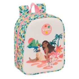 Safta Vaiana Mochila Guarderia - Adaptable a Carro - Cremallera - Tarjeta de Identificacion - Asa Superior - 6L - 220x100x270mm - Color Verde