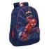 Safta Spider-Man Mochila Adaptable a Carro - Bolsillos Laterales - Dos Compartimentos - Cremalleras Dobles - Hombreras Acolchadas - Asa Superior - 23L - 320x160x440mm - Color Azul Marino