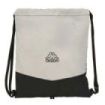 Safta Kappa Grey Saco Plano - Bolsillo con Cremallera - Cierre con Cordones - 5L - Ligero y Compacto - 350x10x400mm - Color Negro y Gris