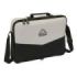 Safta Kappa Grey Maletin con Cremallera - Bandolera Ajustable - Asa Forrada - Doble Tirador - Fondo Semirigido - 6L - 380x60x280mm - Color Negro y Gris