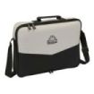 Safta Kappa Grey Maletin con Cremallera - Bandolera Ajustable - Asa Forrada - Doble Tirador - Fondo Semirigido - 6L - 380x60x280mm - Color Negro y Gris