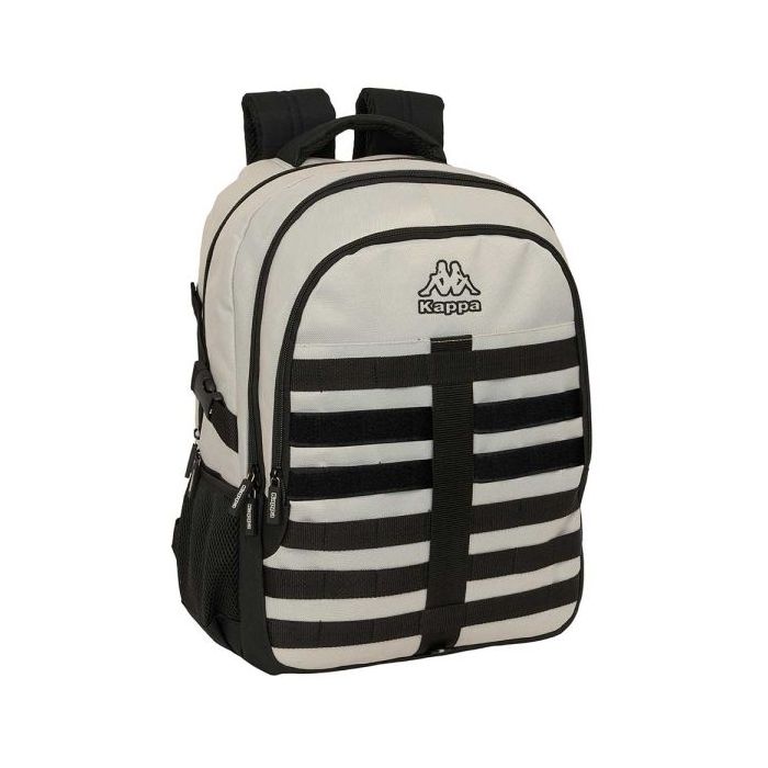 Safta Kappa Grey Mochila para Portatil hasta 15.6" - Bolsillo Antirrobo - Ergonomica - Cinta para Maleta - 340x150x460mm - Color Negro y Gris