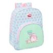 Safta Pembe The Pink Cat Mochila Infantil - Adaptable a Carro - Portabotellas - Hombreras Ergonomicas - Bolsillo Frontal - 10L - 260x110x340mm - Color Azul Claro