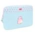 Safta Pembe The Pink Cat Funda para Portatil hasta 15.6" - Alojamiento Acolchado - 3.80L - Proteccion contra Golpes - 395x35x275mm - Color Azul Claro
