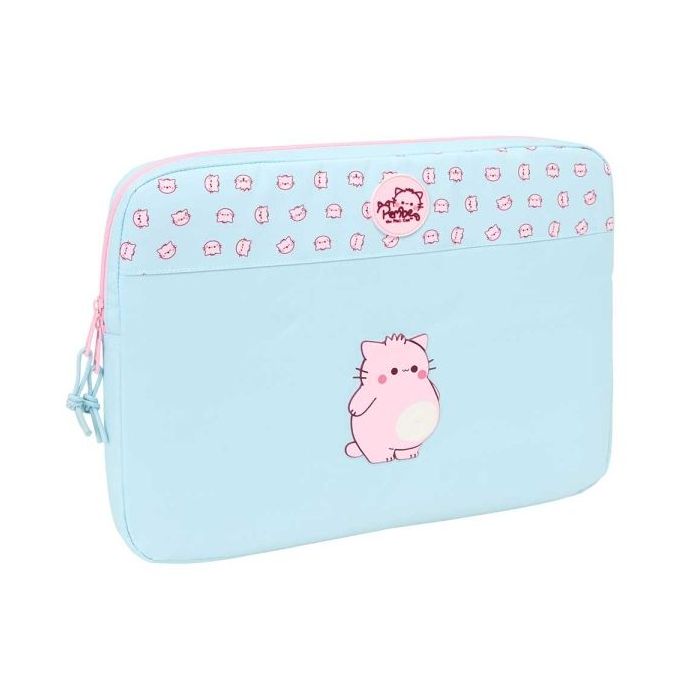 Safta Pembe The Pink Cat Funda para Portatil hasta 15.6" - Alojamiento Acolchado - 3.80L - Proteccion contra Golpes - 395x35x275mm - Color Azul Claro