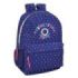 Safta Benetton Drop Mochila Adaptable a Carro - Bolsillos Laterales - Doble Tirador en Cremallera - Espalda Ergonomica Acolchada - Asa de Mano Superior - 19L - 300x140x460mm - Color Azul Oscuro
