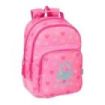 Safta Benetton Heart Mochila con 2 Compartimentos - Antirozaduras - Adaptable a Carro - Bolsillo Frontal - Portabotellas - Tirador Doble - Hombreras Ergonomicas - 20L - 320x150x420mm - Color Rosa