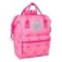 Safta Benetton Heart Mochila para Portatil hasta 13" - Interior Acolchado - Bolsillo con Cremallera - Asas Superiores - Hombreras Ergonomicas - Doble Tirador - 270x190x400mm - Color Rosa