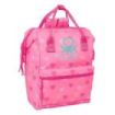 Safta Benetton Heart Mochila para Portatil hasta 13" - Interior Acolchado - Bolsillo con Cremallera - Asas Superiores - Hombreras Ergonomicas - Doble Tirador - 270x190x400mm - Color Rosa