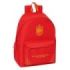 Safta Seleccion Española de Futbol Mochila para Portatil hasta 14.1" - Bolsillo Frontal - Portabotellas - Doble Tirador - Hombreras Ergonomicas - Asa Superior - 17.30L - 310x130x430mm - Color Rojo