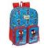 Safta Spidey Mochila Infantil - Adaptable a Carro - Portabotellas - Hombreras Acolchadas - Bolsillo Frontal - Asa de Mano - 10L - 260x110x340mm - Color Rojo y Azul