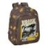 Safta Jurassic World Mochila Infantil - Adaptable a Carro - Portabotellas - Hombreras Acolchadas - Bolsillo Frontal - Asa Superior - 9L - 270x100x330mm - Color Marron