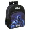Safta Batman Mochila Adaptable a Carro - Portabotellas - Doble Tirador en Cremallera - Hombreras Ergonomicas Acolchadas - Bolsillo Frontal - Asa de Mano Superior - 19L - 330x140x420mm - Color Negro