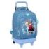 Safta Frozen Mochila con Carro - Extraible - Bolsillo Frontal - Portabotellas - Tirador Doble - Hombreras Acolchadas - Asa Acolchada - Tarjeta ID - Base Reforzada - 33L - 330x220x450mm - Color Azul