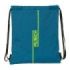 Safta Munich Land Saco Plano - Bolsillo con Cremallera - Cierre con Cordones - 5L - Ligero y Practico - 350x10x400mm - Color Azul Oscuro