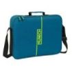 Safta Munich Land Maletin con Cremallera - Bandolera Ajustable - Asa Forrada - Doble Tirador - Fondo Semirigido - 6L - 380x60x280mm - Color Azul Oscuro