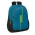 Safta Munich Land Mochila Adaptable a Carro - Portabotellas - Dos Compartimentos Grandes - Tirador Doble - Hombreras Ergonomicas - Asa de Mano - 23L - 320x160x440mm - Color Azul Oscuro