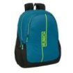 Safta Munich Land Mochila Adaptable a Carro - Portabotellas - Dos Compartimentos Grandes - Tirador Doble - Hombreras Ergonomicas - Asa de Mano - 23L - 320x160x440mm - Color Azul Oscuro