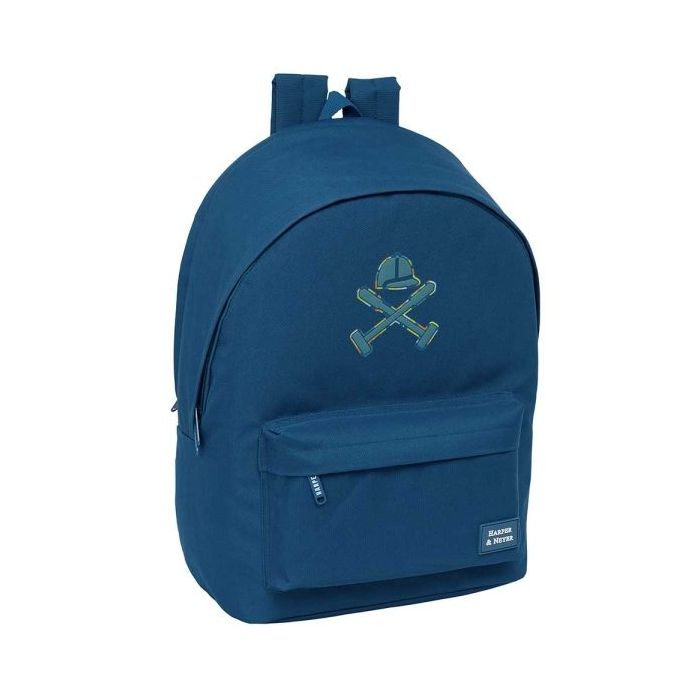 Safta Harper and Neyer Mochila para Portatil hasta 15.6" - Conector USB - Base Acolchada - Tirador Doble - Hombreras Ergonomicas - Asa Superior - 24.55L - 310x180x440mm - Color Azul Marino