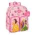 Safta Princesas Disney Mochila Infantil - Adaptable a Carro - Portabotellas - Hombreras Acolchadas - Dos Bolsillos Frontales - Asa Superior - 10L - 260x110x340mm - Color Rosa